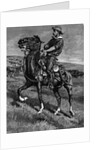 Illustration Of Rancher On Horseback by Anonymous