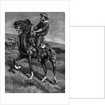 Illustration Of Rancher On Horseback by Anonymous