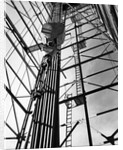 Oil Derrick Beams & Drilling Pipes by Anonymous