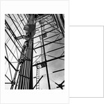 Oil Derrick Beams & Drilling Pipes by Anonymous
