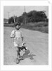 Boy Walking with Fishing Stick by Anonymous