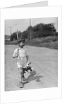 Boy Walking with Fishing Stick by Anonymous