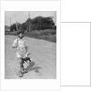 Boy Walking with Fishing Stick by Anonymous
