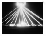 Anti-Aircraft Spotlights Probe the Skies by Anonymous