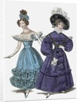 French Evening Costume & Walking Dress by Anonymous