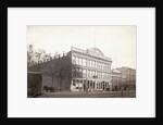 Mercantile Building;Street, Stagecoach by Anonymous