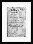 Banneker'S Almanac Frontispiece 1795 by Anonymous
