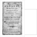 Banneker'S Almanac Frontispiece 1795 by Anonymous