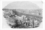 Men at Work Site with Shovels by Anonymous