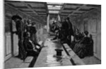 Men And Women In Steamer Cabin by Anonymous
