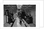 Men And Women In Steamer Cabin by Anonymous