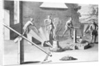 18th-Century Engraving of Iron Casting by Anonymous
