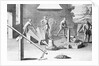 18th-Century Engraving of Iron Casting by Anonymous
