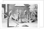18th-Century Engraving of Iron Casting by Anonymous