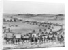 Illustration of Oregon Trail Wagon Caravan by Anonymous