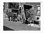Horsedrawn Trash Cart Dumping In Street by Anonymous