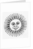 Smiling Sun Woodcut Illustration by Anonymous