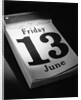 Friday the 13th Page on Desk Calendar by Anonymous