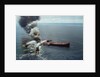 Fireboats Dousing Oil Tanker by Anonymous