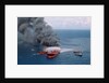 Fireboats Spraying Burning Mega Borg Tanker by Anonymous