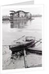 Oil-Slicked Boat Washed On Oiled Beach by Anonymous