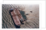 Tanker Pumping Oil From Exxon Valdez by Anonymous