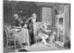 James Watt Illus.;Seated At Fireplace,Dog by Anonymous