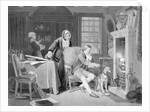 James Watt Illus.;Seated At Fireplace,Dog by Anonymous
