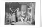 James Watt Illus.;Seated At Fireplace,Dog by Anonymous