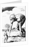 Illus. Of Man Encountering Lunar Giants by Anonymous