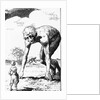 Illus. Of Man Encountering Lunar Giants by Anonymous