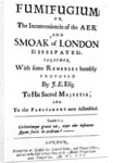Title Page of Fumifugium by John Evelyn