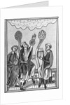 Medieval Illus. Of 3 Men Observing Sky by Anonymous