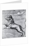 Engraving Of The Lion; Constellation by Anonymous