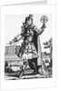 Engraving Of Astrologer W/Symbols by Anonymous