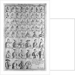 18th-Century Illustration of Hand Gestures for Counting by Anonymous