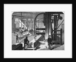 Men in Factory with Band Saws by Anonymous