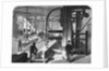 Men in Factory with Band Saws by Anonymous