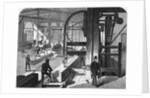 Men in Factory with Band Saws by Anonymous