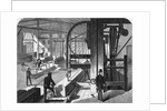 Men in Factory with Band Saws by Anonymous