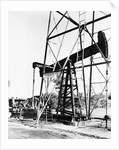 Oil Derrick Pumping Closer Up by Anonymous