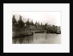 Canal W/Barges &Industrial Complex Bkgrd by Anonymous
