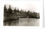 Canal W/Barges &Industrial Complex Bkgrd by Anonymous
