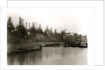 Canal W/Barges &Industrial Complex Bkgrd by Anonymous