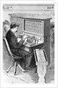 Man Punches Cards Into Tabulating Machin by Anonymous