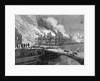 Engraving Genview Hotel De Ville Burning by Anonymous