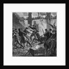 Lithograph Depicting Firemen Rescuing Animals from Barnum's American Museum by Anonymous