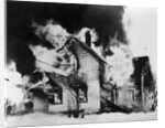 Burning House in Winter by Anonymous