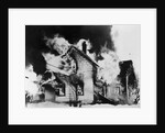 Burning House in Winter by Anonymous