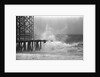High Waves Crash On Boardwalk Pier by Anonymous